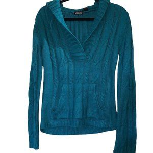 WETSEAL- V-neck hoodie sweater size medium